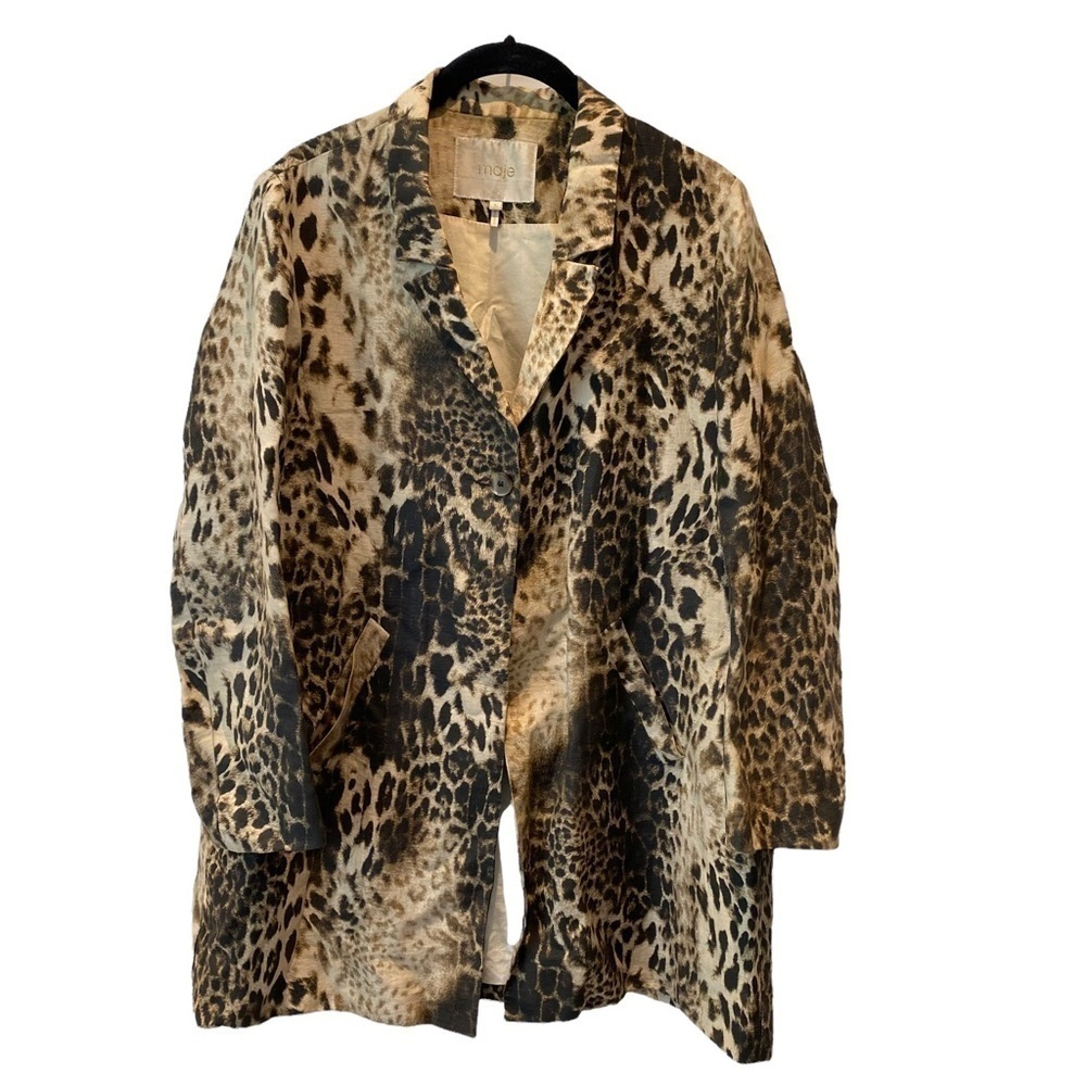 Maje‎ Leopard Coat size 36